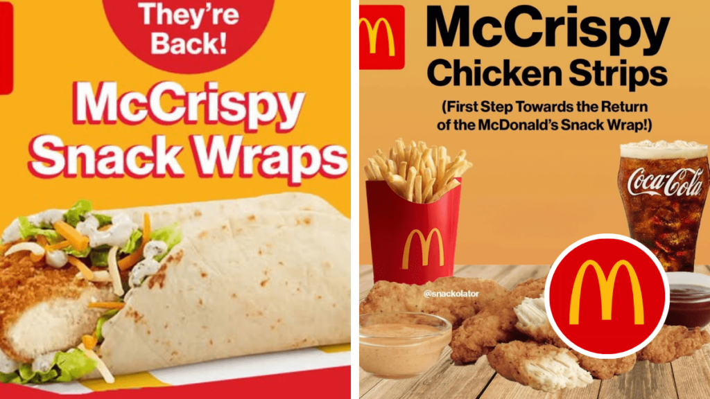 McDonalds Snack Wraps
